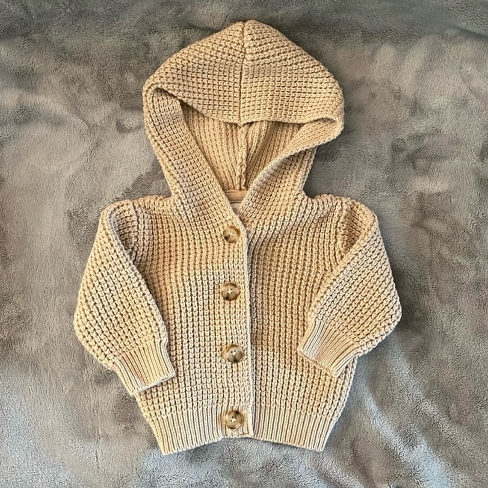 Cozy Knit Hooded Cardigan